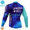 Homme Maillot vélo Hiver Thermal Decathlon Ag2R 2024 N001
